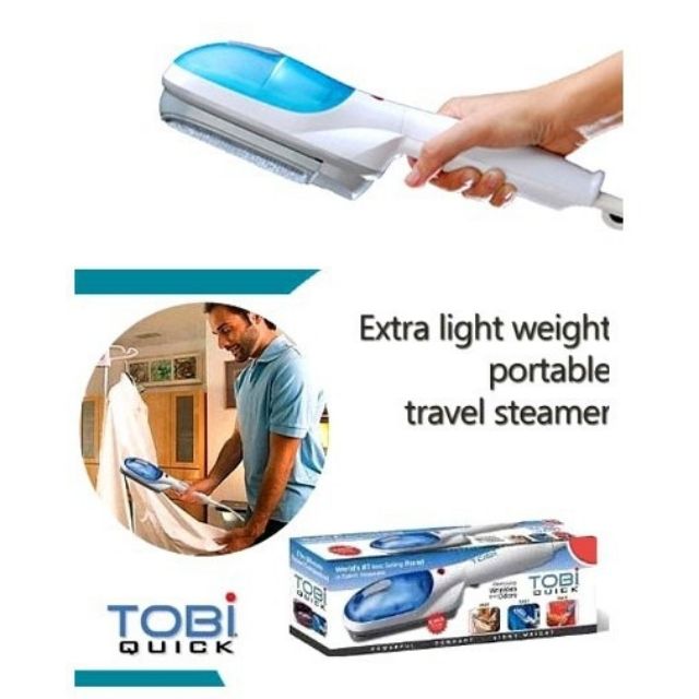 ORIGINAL TOBI PORTABLE HANDHELD GARMENT STEAMER ELECTRIC MINI IRON