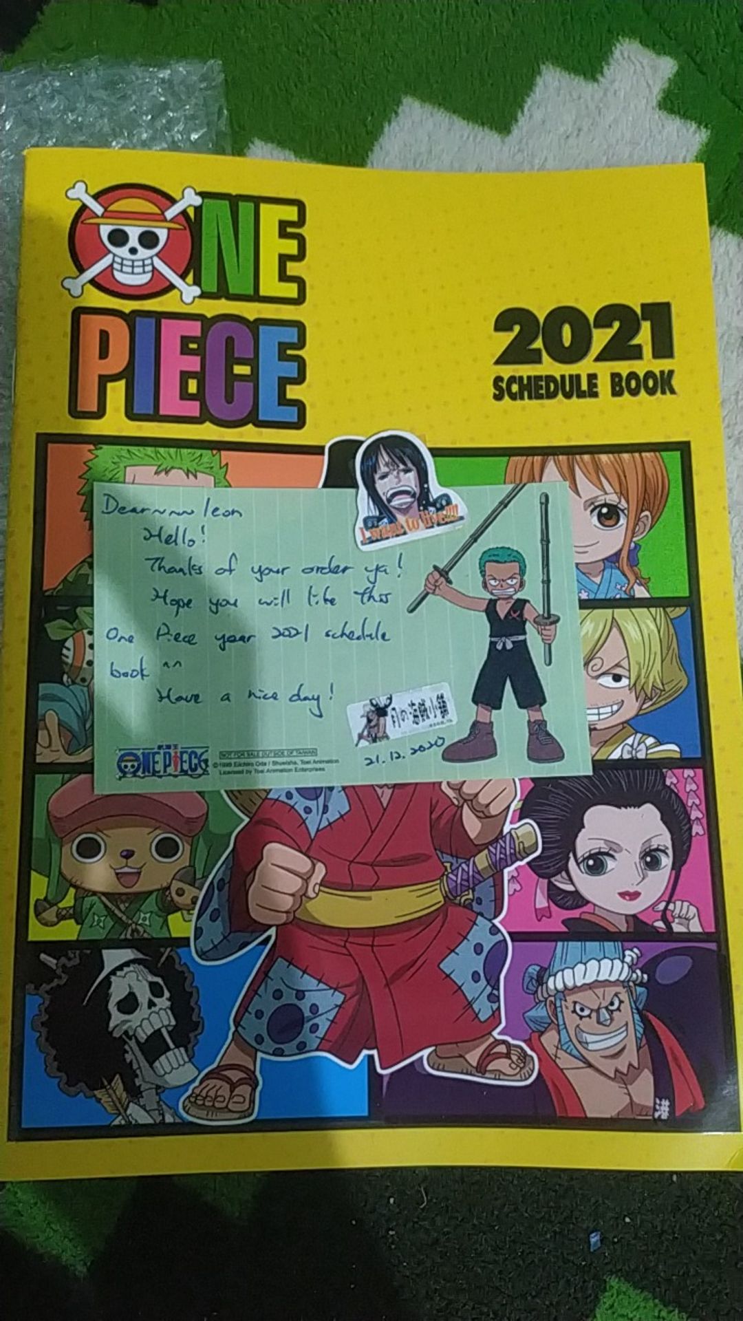 One Piece Year 21 Table Calendar Year 21 Note Book Shopee Malaysia