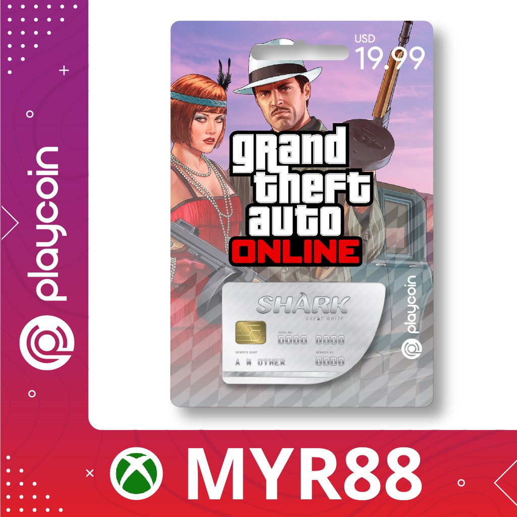 15 Mins 24 7 Delivery Via Whatsapp Gta Online Great White Shark Cash Card Usd19 90 Rockstar Games Playcoin Shopee Malaysia
