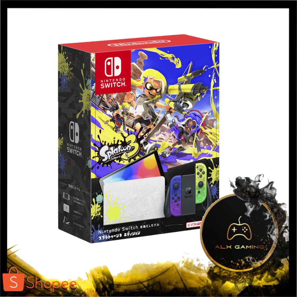 Nintendo Switch OLED Console Splatoon 3 Edition Shopee Malaysia