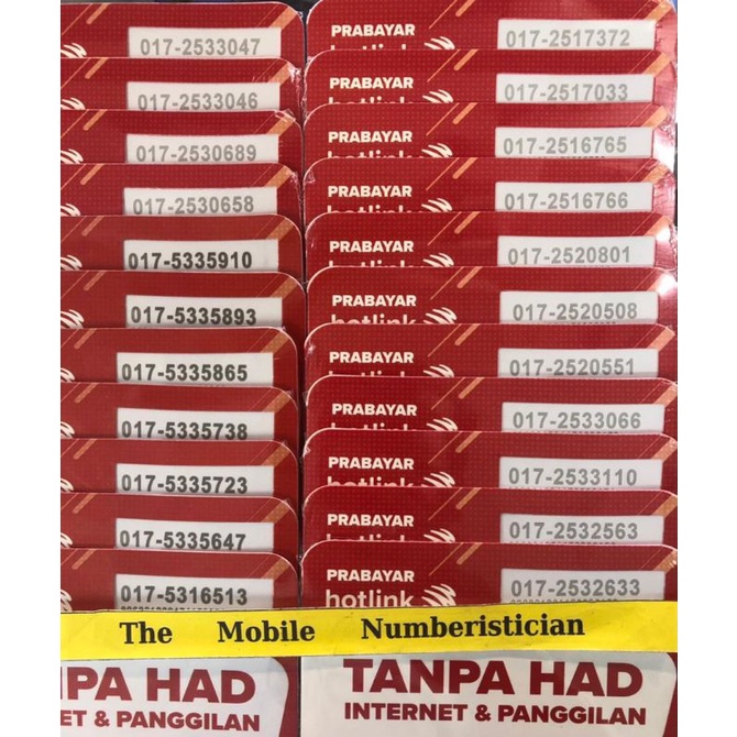 Nombor Vip Maxis Hotlink Prepaid Vvip Number 017-(5335) | Shopee Malaysia