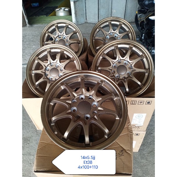 Rim Te37 Ce28 Ze40 Mugen 14x5 5jj Kancil Viva Kelisa Kenari