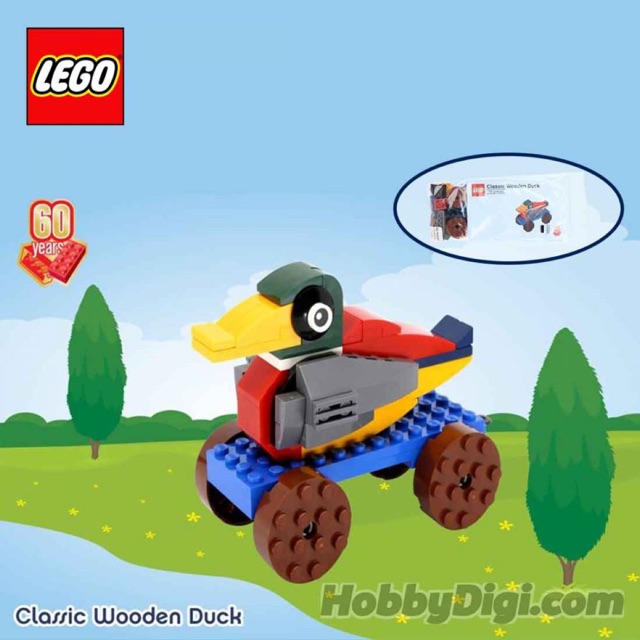 lego classic wooden duck