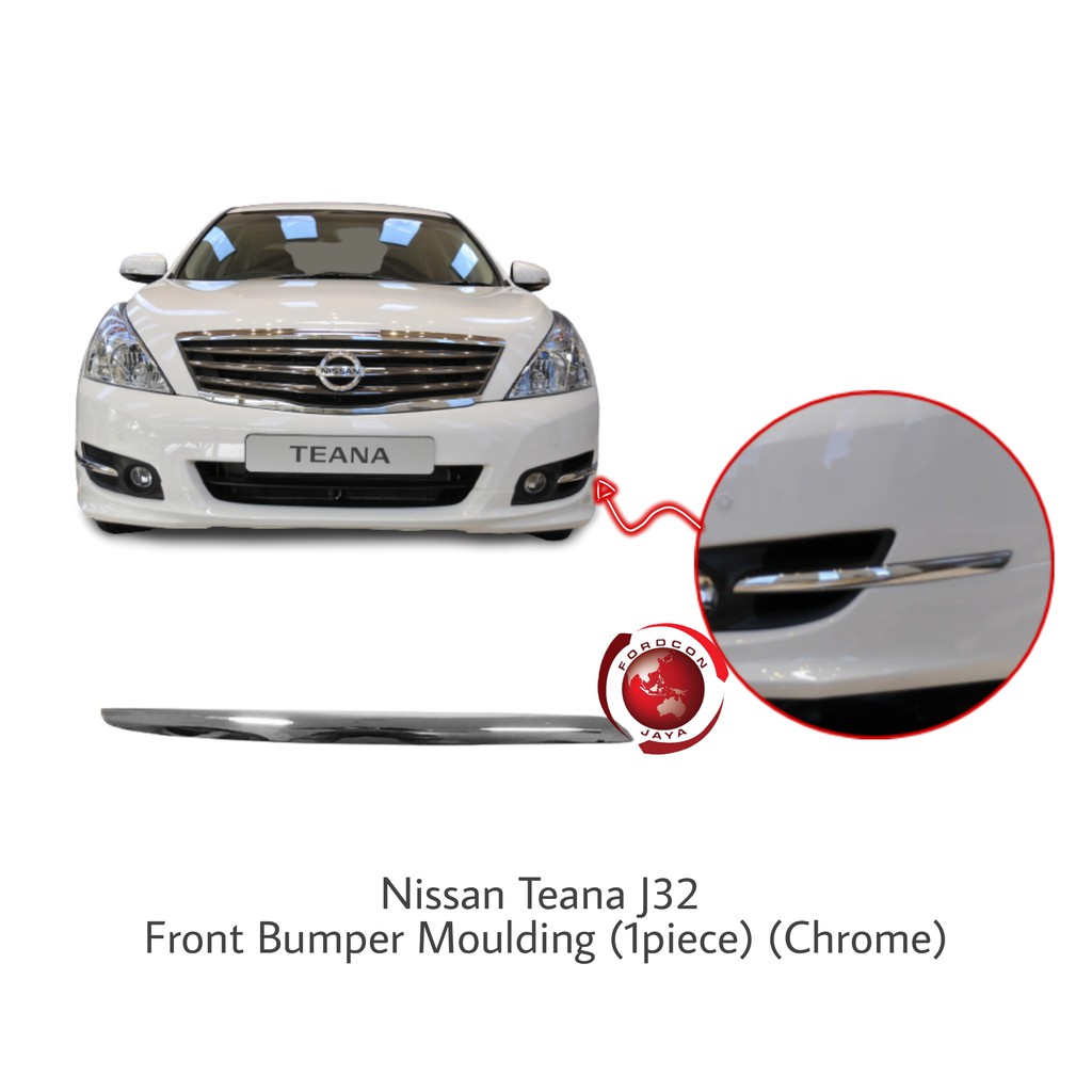 Nissan Teana J32L Front Bumper Moulding (1 piece)(Chrome) Shopee Malaysia