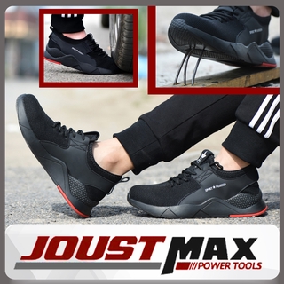 JOUSTMAX SAFETY SHOE SAFETY BOOTS STEEL TOE CAP LIGHT WEIGHT Kasut Safety Jenis Sport (Tak Panas Dan Berkualiti)