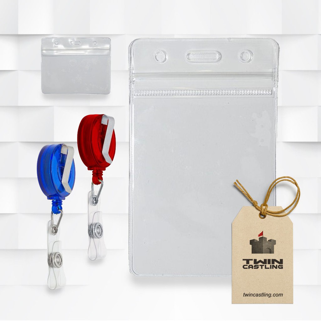 ID Card Pulley ID Card Holder Pemegang Kad ID TWin Castling