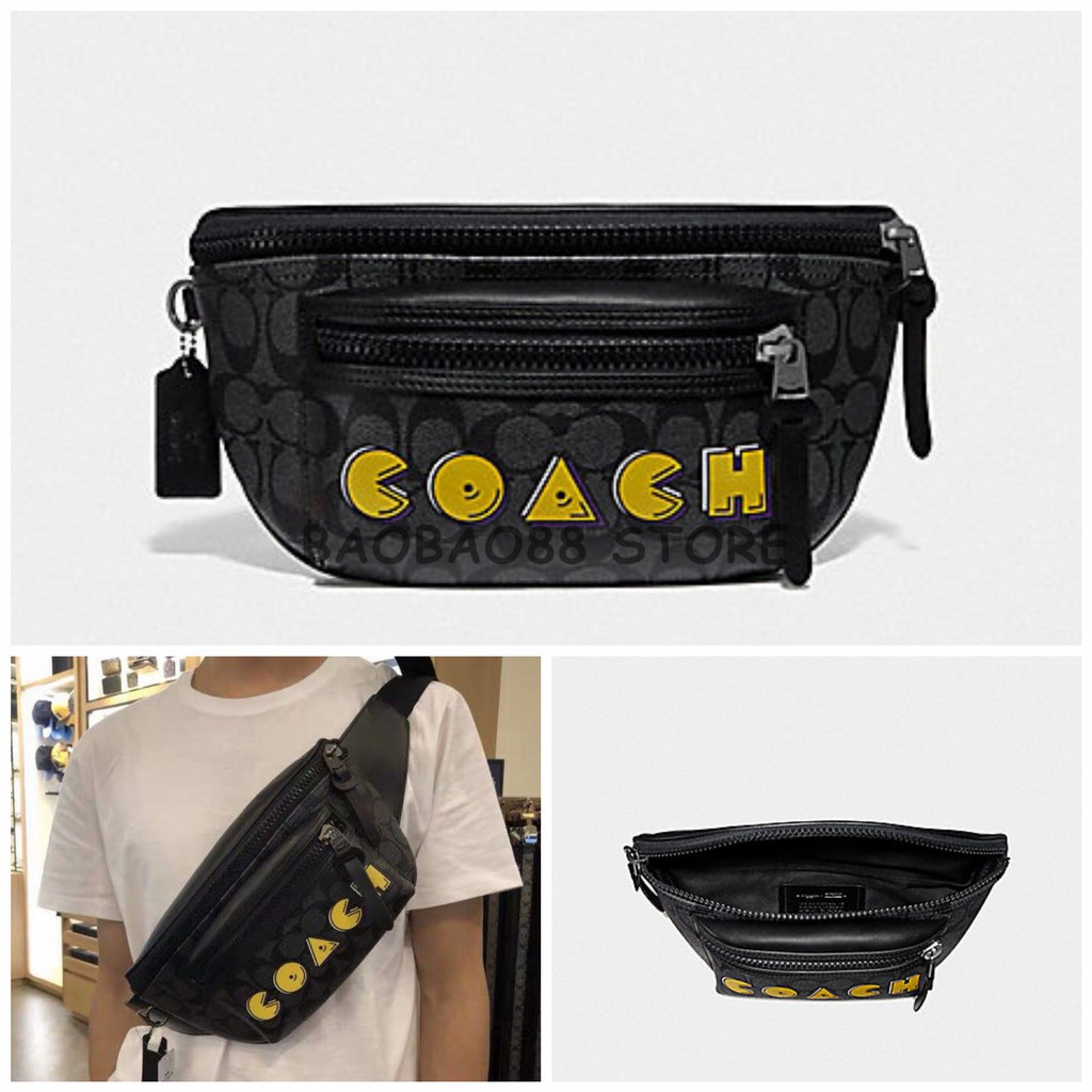 coach pac man belt bag