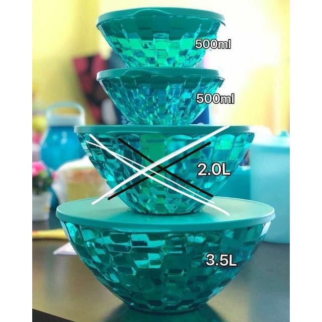 TUPPERWARE PRism Bowl Set Shopee Malaysia