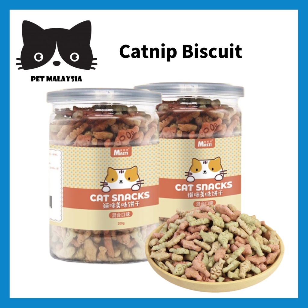 Masti Catnip Biscuit Cat Biskut 200g Snack Treat Makanan Ringan Biskut