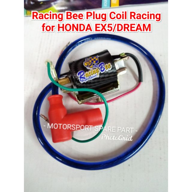 Ex5 Dream (Racing Bee) Racing Plug Coil / IGNITION COIL  Shopee 