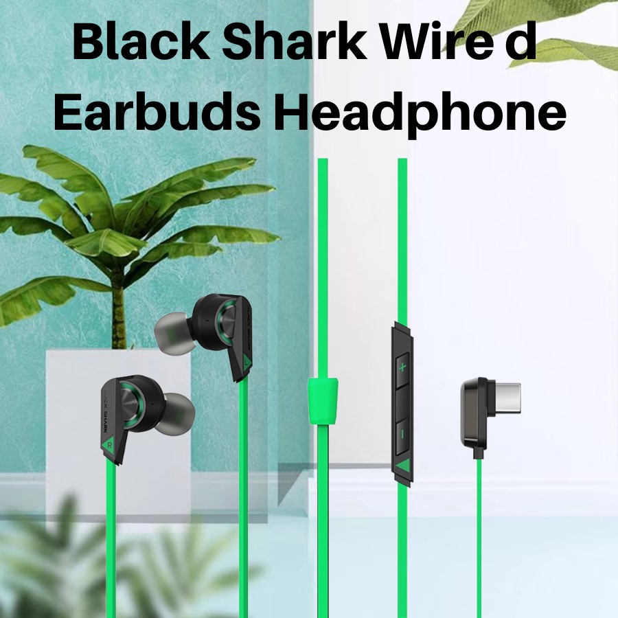 Black Shark Wired Earbuds Headphones with Microphone/11.2mm Driver Unit/Knowles Balanced Armature in-Ear Earphones