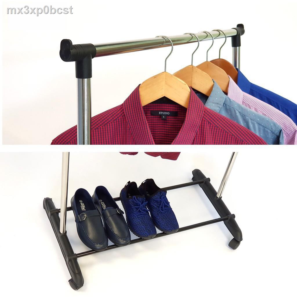 Ampaian Baju Penyangkut Baju Penyidai Penyangkut Baju Rak Besi Sangkut Stainless Steel Solid Single Pol Shopee Malaysia