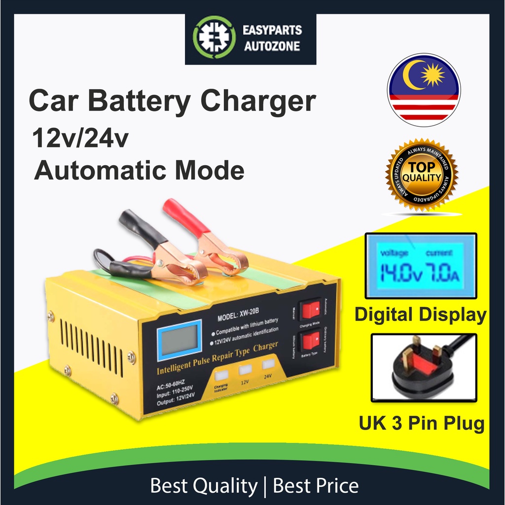 Autozone Car Battery Charger Motorcycle Lorry Repair Charging Pengecas