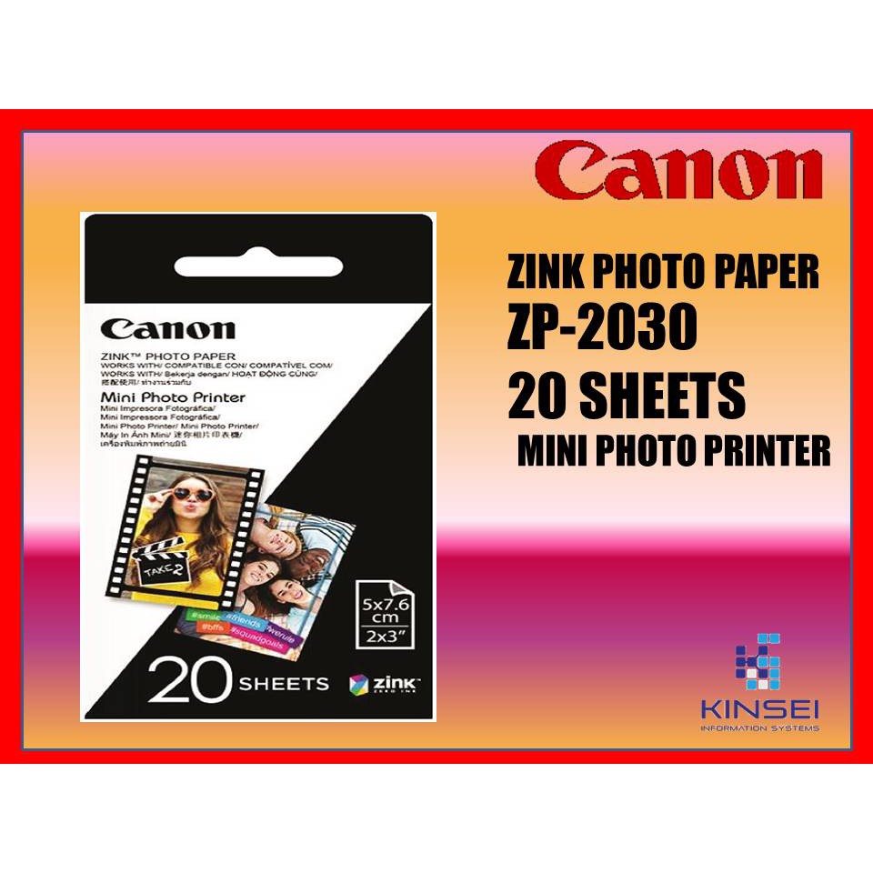 фотобумага canon zink