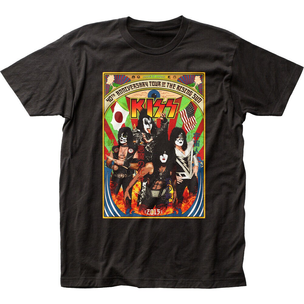 Kiss Japan Concert 40th Anniversary Tour Of The Rising Sun T Shirt Shopee Malaysia