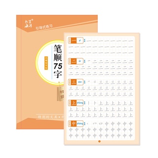 Copybook Chinese Learning Kindergarten 儿童幼儿园中班大班笔画笔顺基础汉字数字启蒙凹槽练字帖初学者写 Shopee Malaysia