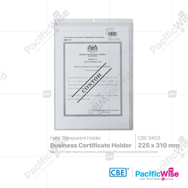 CBE/Borang D Holder/Pemegang Borang D/Holder Filing/9403/A4-1Pcs