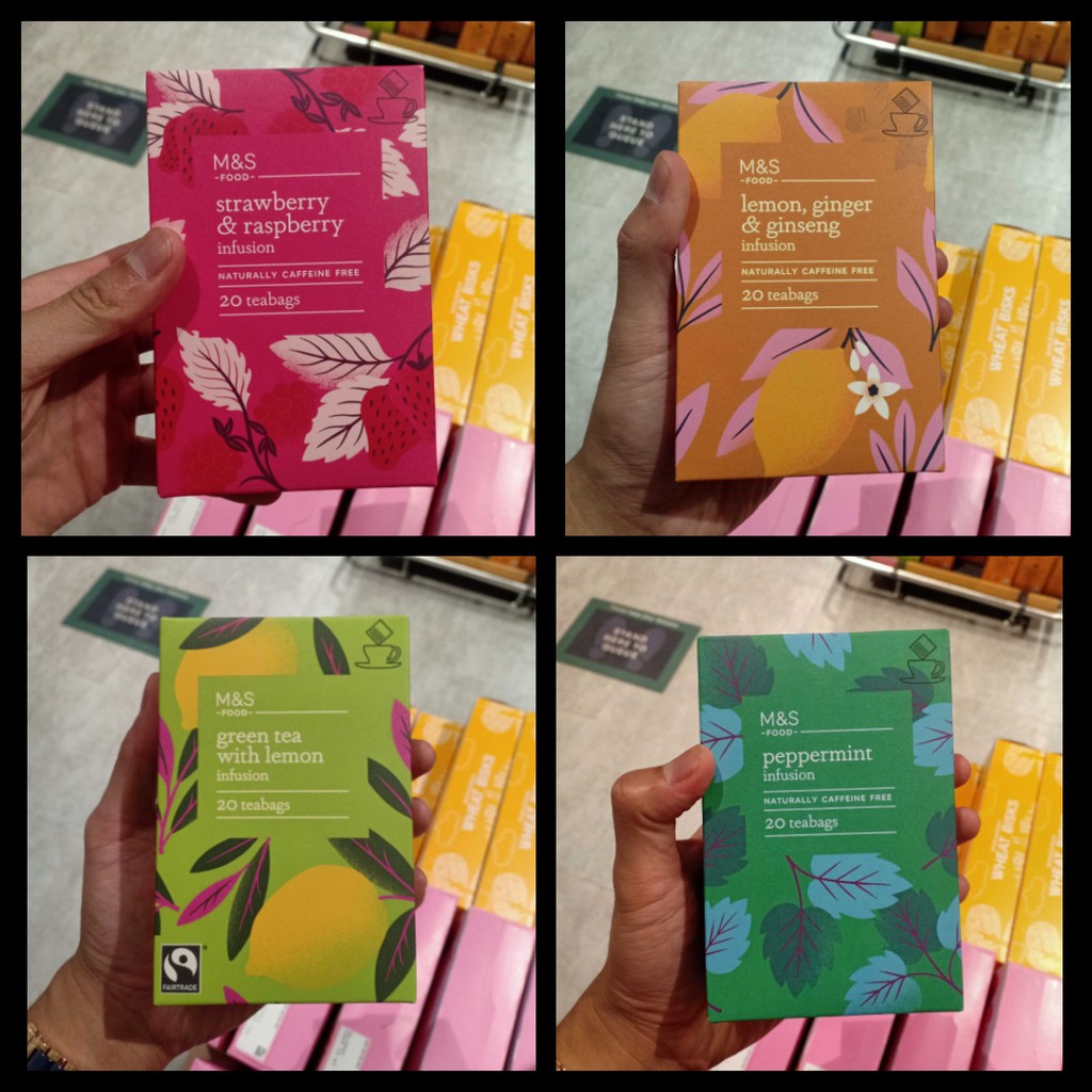 [Original] Marks&Spencer(M&S)Tea Caffeine Free,Infusion Series (20 teabags) Shopee Malaysia