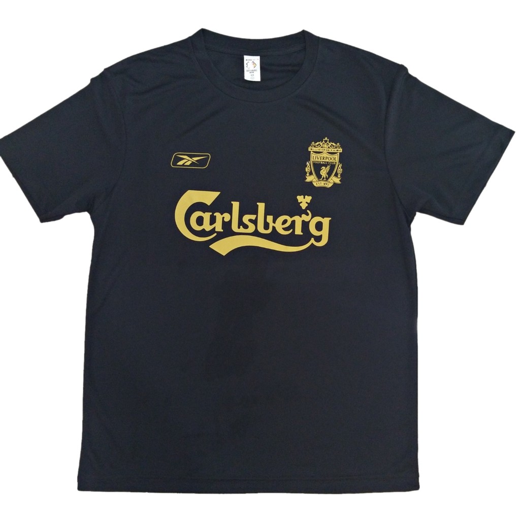 Microfiber Carlsberg Liverpool Tee With Gold Logo Shopee Malaysia