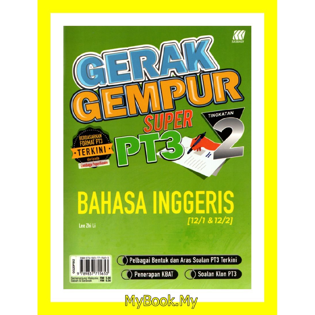 Buy MyB Buku Latihan  Gerak Gempur PT3 Tingkatan 2  Bahasa Inggeris