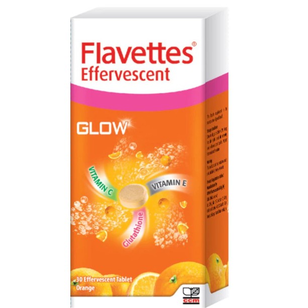 Flavettes Effervescent Glow Vit C 1000mg Vit E Glutathione 50mg 15 X 2 30 Tabs Expiry 03 23 Shopee Malaysia