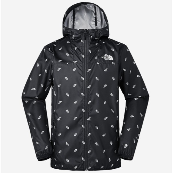 north face printed cyclone hoodie