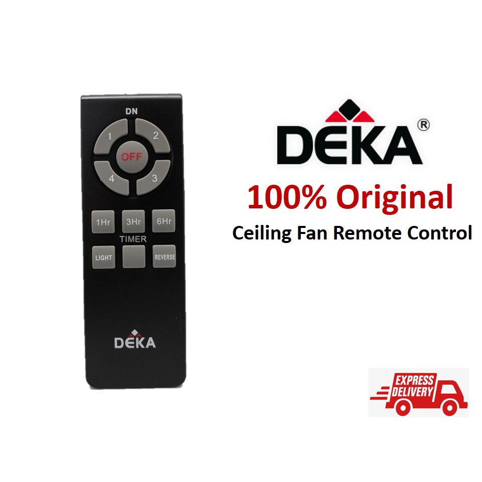 Original Deka Ceiling Fan Remote Control With 4 Speed Reverse And