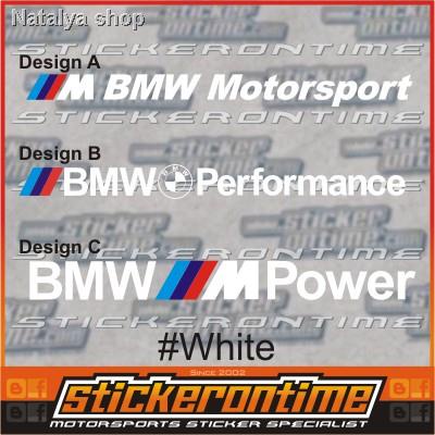☊Car Sticker BMW M Power Performance Motorsport m3 m5 e36 e46 e56 e53 m3 m5