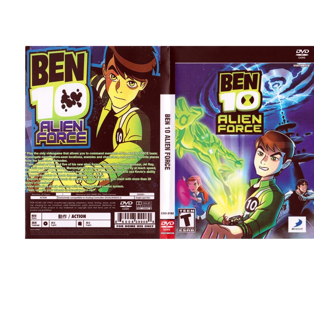 PS2 GAME COLLECTION BEN 10 ALIEN FORCE | Shopee Malaysia