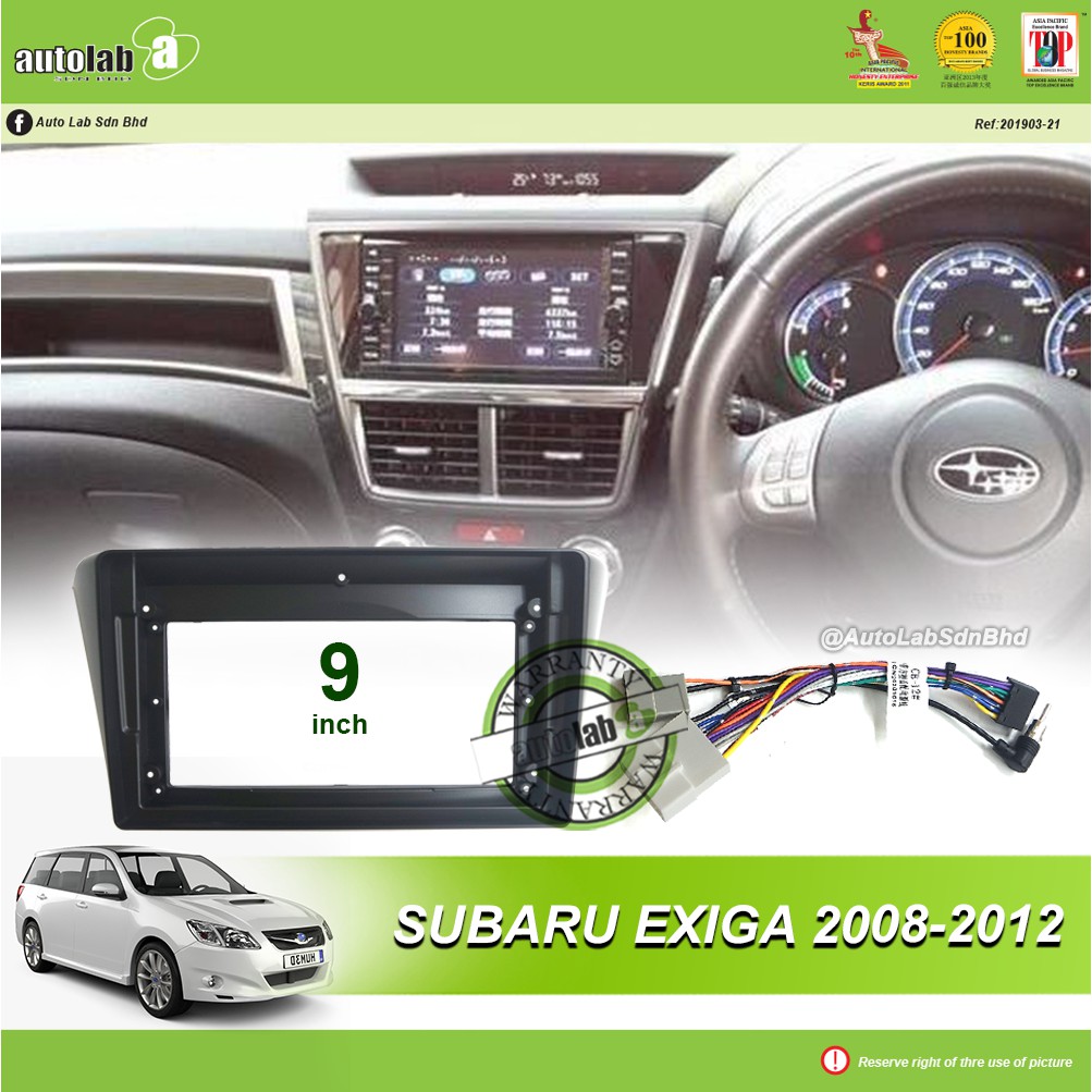 Android Player Casing 9" Subaru Exiga 2008-2012