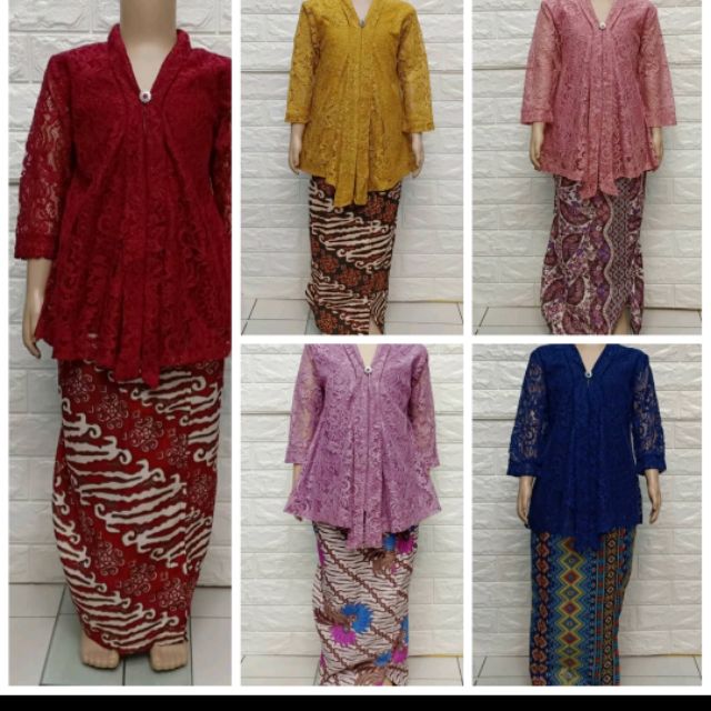 Kebaya lace Batik budak | Shopee Malaysia