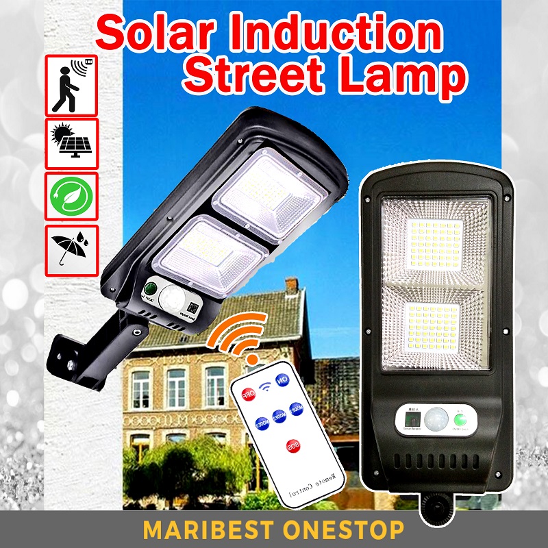 🌹[Local Seller] 3 Mode Solar Induction Street Lamp with Remote Control Waterproof Solar Powered
