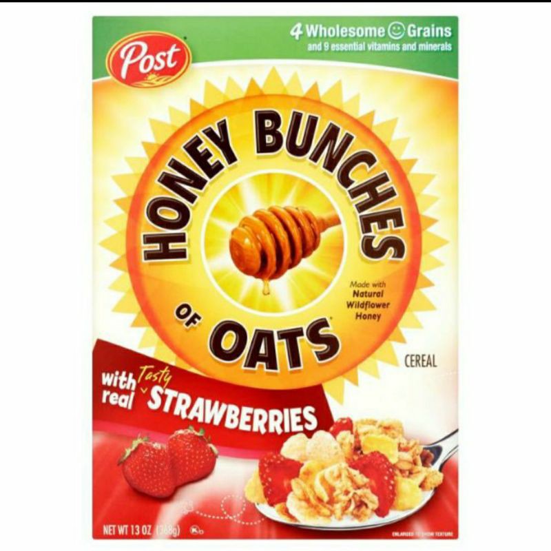 Post Honey Bunches of Oat Strawberry Cereal 368g | Shopee Malaysia