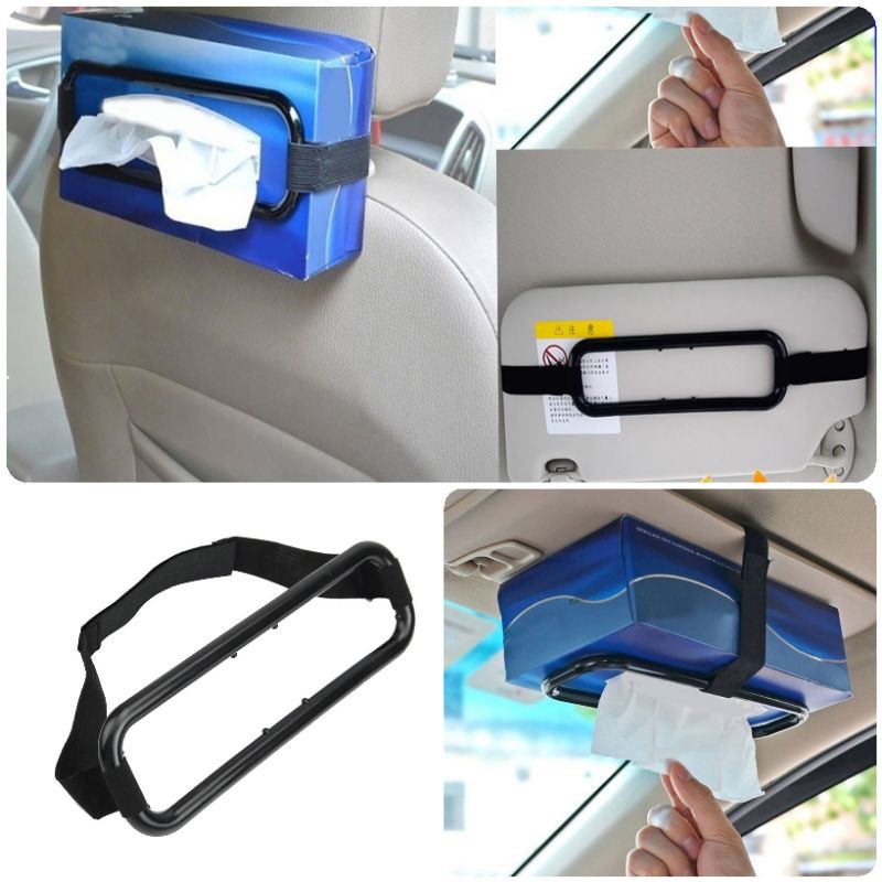 1pc Car Tissue Box Holder Paper Napkin Auto Seat Auto Accessories AXIA