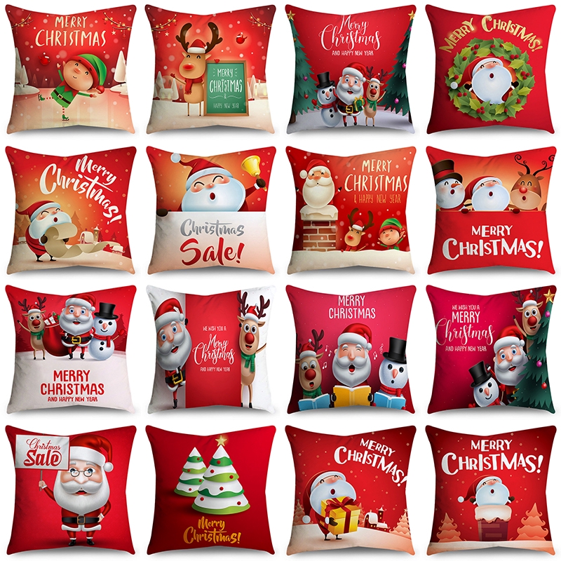 Cartoon Cute Santa Claus Pattern Double Sided Printing Soft