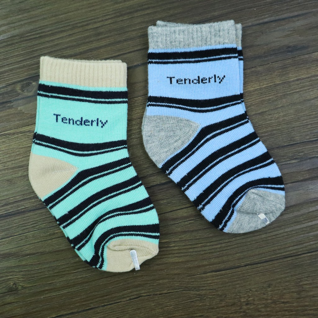 Tenderly Infant Boy Socks(Green/Blue) Shopee Malaysia