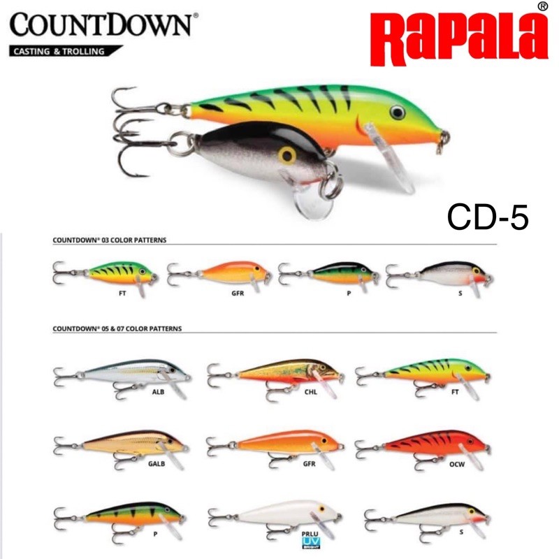 Rapala Countdown Cd 5 Lure Shopee Malaysia