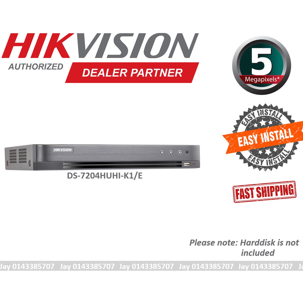 Ship Out Fast Hik Dvr Hikvision 5mp Ds 74huhi K1 E Ultra Hd 4ch Dvr Cctv 4 Channel Analogue Decoder Shopee Malaysia