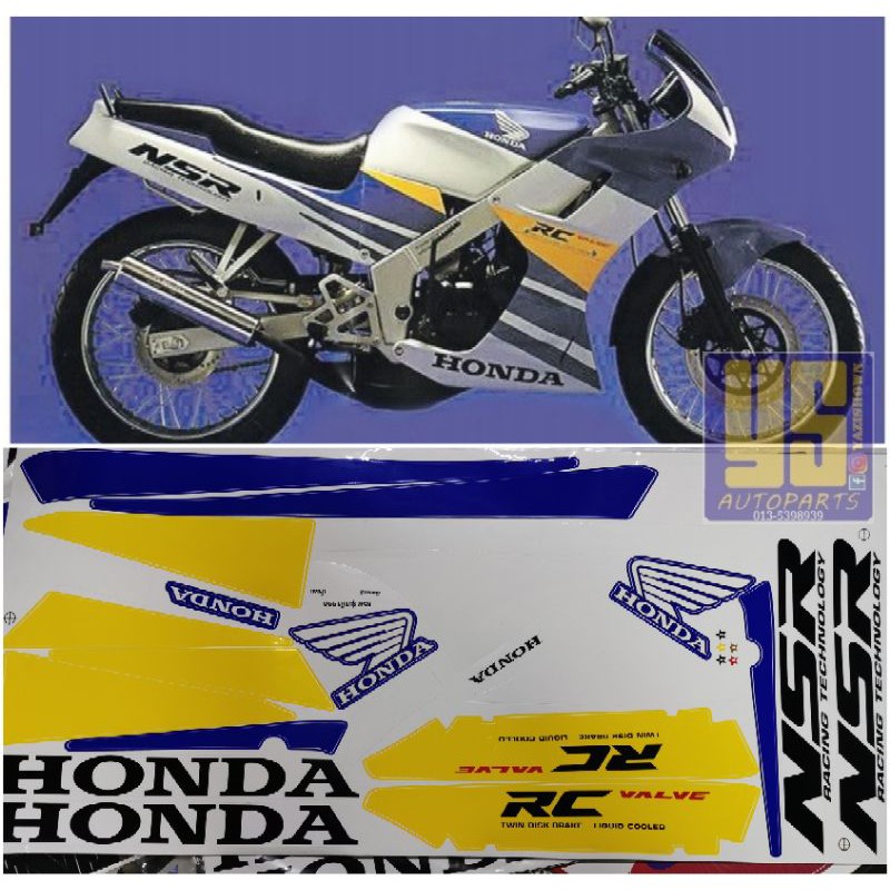 Buy Honda Nsr150 Nsr Rr Rrw Sp Hrc Stripe Body Sticker Seetracker Malaysia