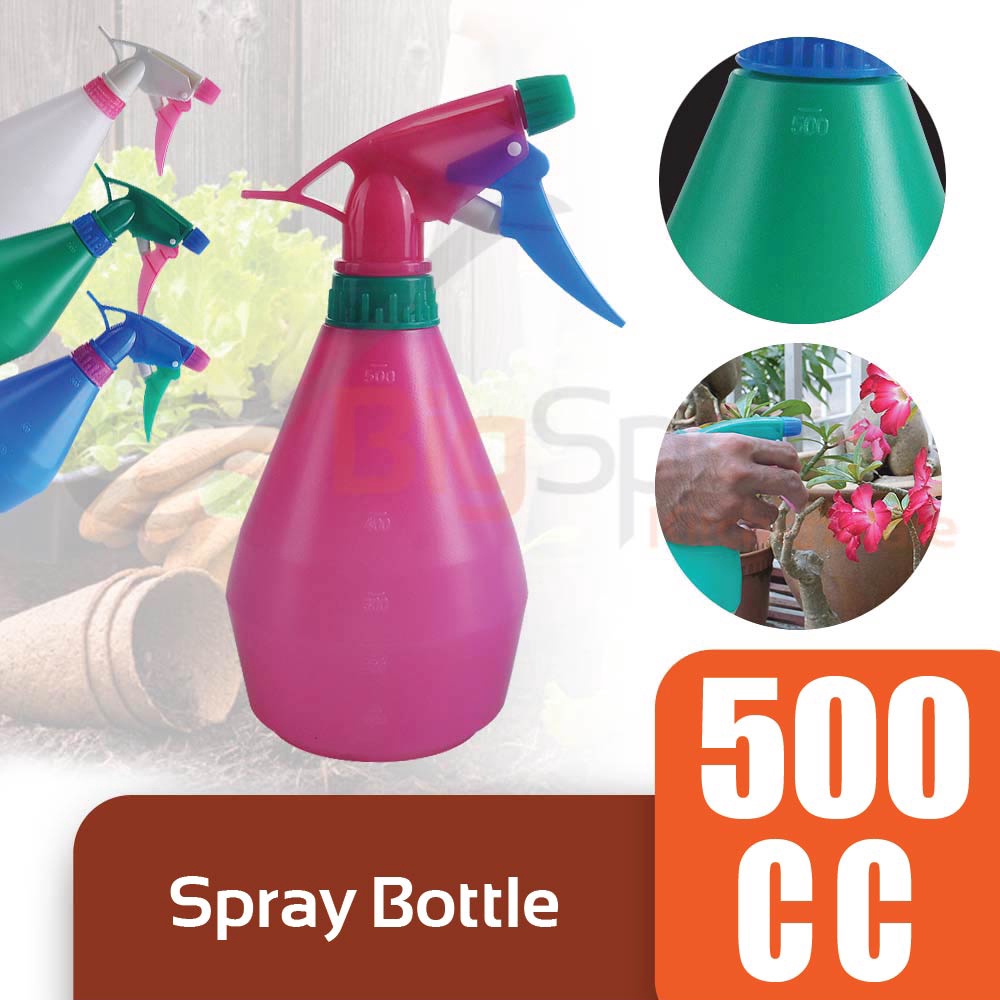 BIGSPOON 500cc Multi Purpose Use Sprayer Bottle Plastic with 2 trigger settings including MIST and STREAM SX-2056-2