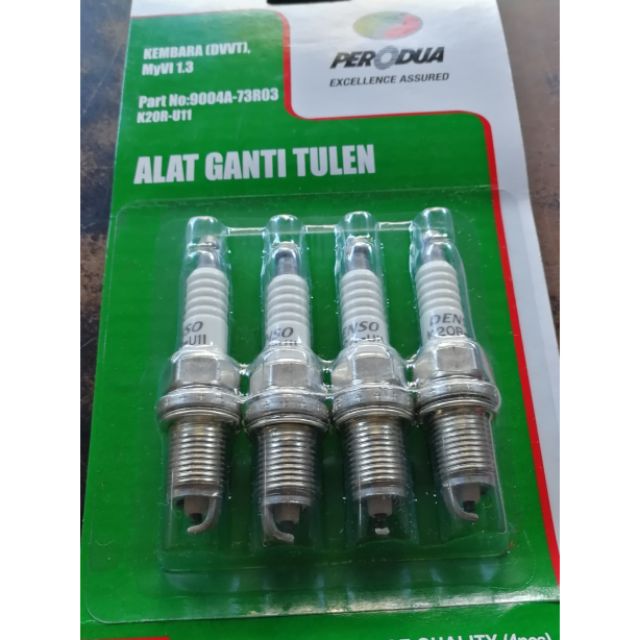 PERODUA SPARK PLUG KEMBARA DVVT MYVI ALZA AVANZA SUTERA 