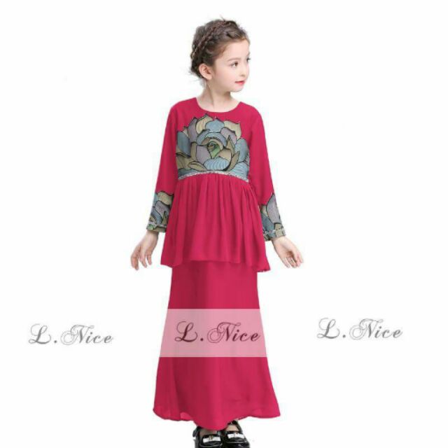 Baju Raya Dress Rose Pink Shopee Malaysia Baju Raya Dress Rose Pink Shopee Malaysia
