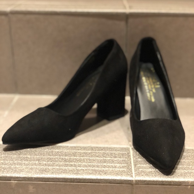 black cover shoes