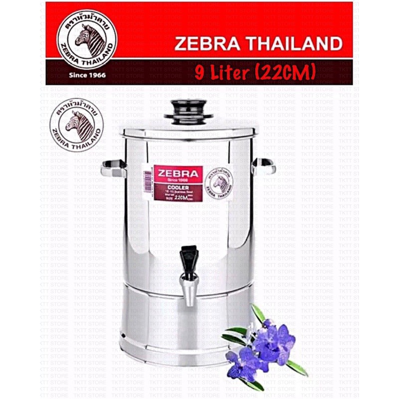 TKTT 100% Original Zebra Water Cooler SUS304 Stainless Steel Water Dispenser Beverage Storage Bekas Air Serbaguna (THAI)