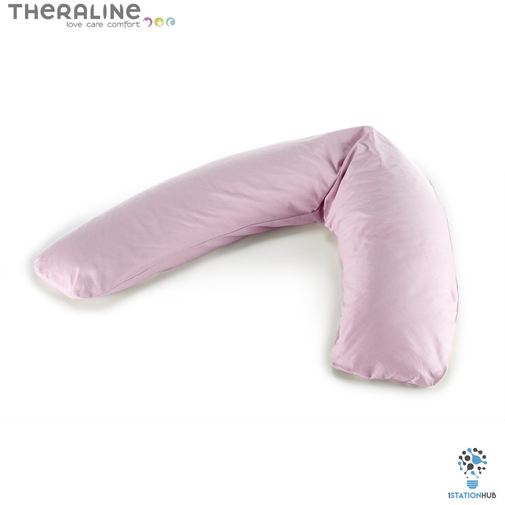 Theraline Comfort Maternity Cushion Pillow Light Rose Jersey