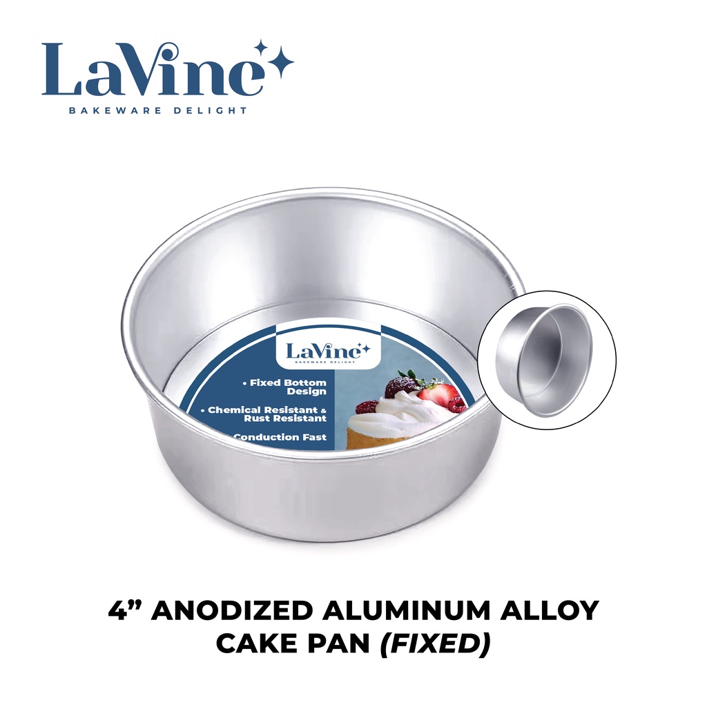 4Inch Round Anodized Aluminum Alloy Cake Pan (Fixed) Shopee Malaysia