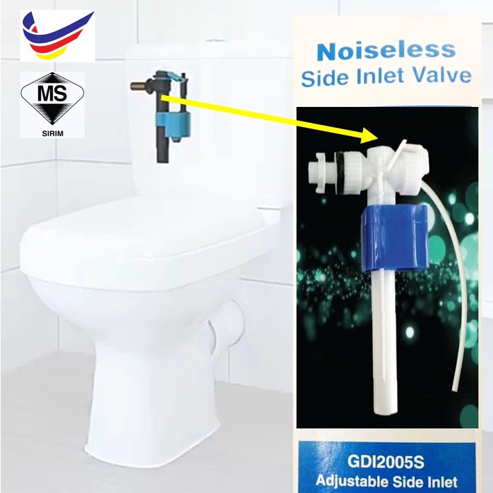 Toilet Cistern Side Inlet Valve/WC Fitting Toilet Bowl Accessories