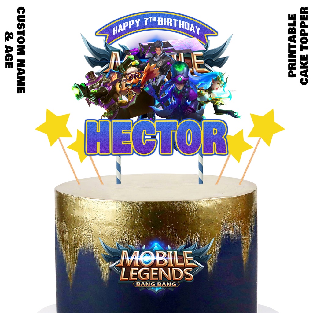 Mobile Legends Cake Topper Shopee Malaysia