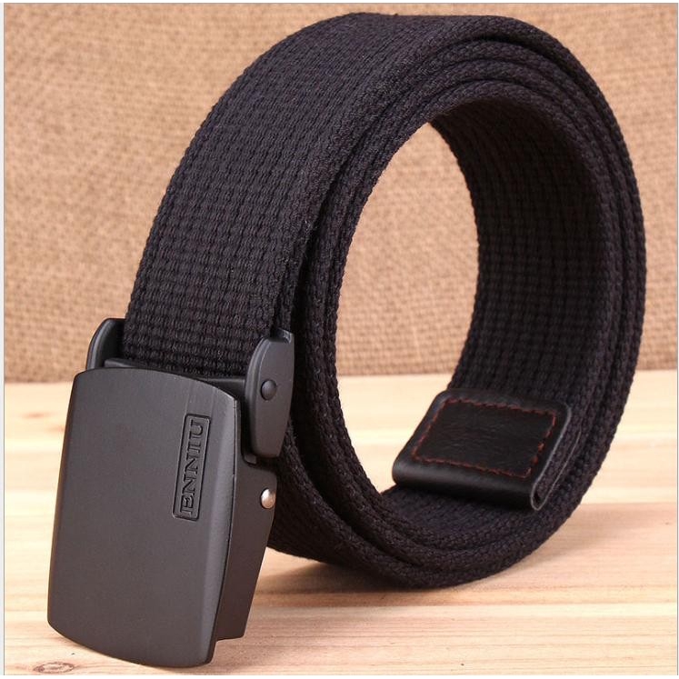 Men Belt Automatic Buckle Nylon Belt  Military Waist Canvas Belts Tali pinggang