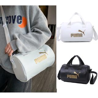 puma white and gold handbag